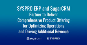 syspro erp and sugar crm press release